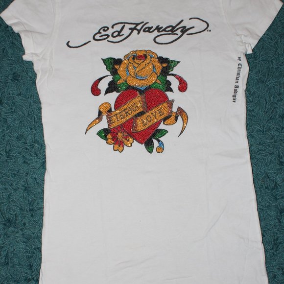 ED HARDY "Eternal Love" Shirt - Picture 2 of 7